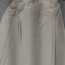 Aigeman Womens Elegant Silk Satin Maxi Skirt Elasticized High Waist Mermaid Fall Satin Skirts for Wedding Guest 469(S,Cream)