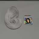 SOFEIYAN 13" Ponytail Extension Long Curly Ponytail Clip in Claw Hair Extension Natural Looking Synthetic Hairpiece for Women, Silver Grey