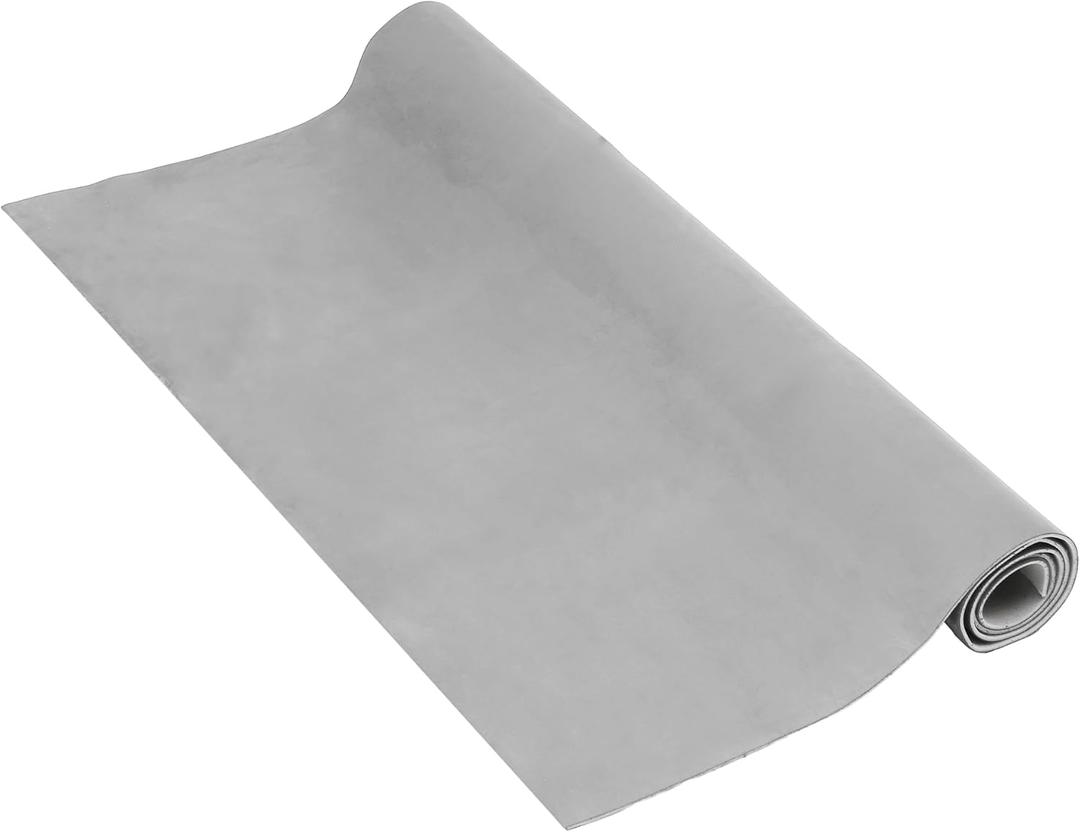 X AUTOHAUX Suede Headliner Fabric 36" Length x 60" Width Foam Backed for Car Truck RV SUV Interior Trim Protect Aging Broken Faded DIY Repair Replacement Gray