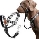 ANDA Gentle Leader Ultra-Light No-Pull Dog Headcollar: Adjustable, Breathable Comfort, Prevents Explosive Rushes, Ideal for Daily Use (Chevron Black, Size 0)