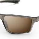 KastKing Osage Polarized Sport Sunglasses for Men and Women, Ideal for Driving Fishing Cycling Running, UV Protection (Frame: Gray /Lens: Brown)