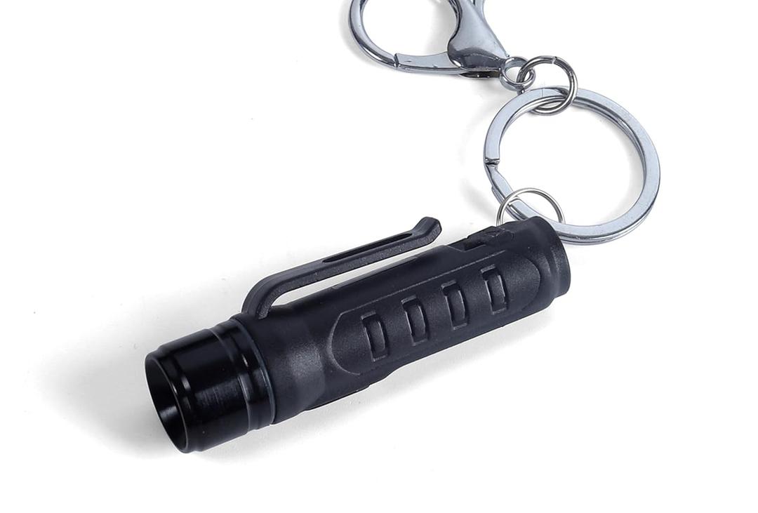 KunHe Keychain LED Flashlight Rechargeable Flashlight Pocket Portable Small Mini Flashlight 300 Lumens for EDC Emergency Camping Dog Walking Unlocking Door and Wallet Valentine's Day Gift