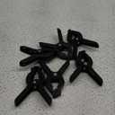 SLOW DOLPHIN Heavy Duty Spring Clamps Clip 4.5 Inch for Muslin/Paper Photo Studio Backdrops Background-6 Pack(Black)