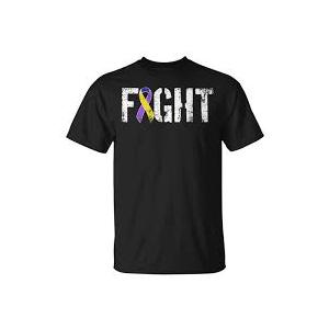 Fight Bladder Cancer - Military Style Awareness Ribbon Pullover Hoodie XL