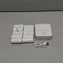 cudinham Print Pods Mini Printer, Sticker Printer with 10 Rolls Thermal Printing Paper, Inkless Pocket Printpod for Phone, Impresora Porttil for Notes, DIY, Compatible with iOS & Android (White)