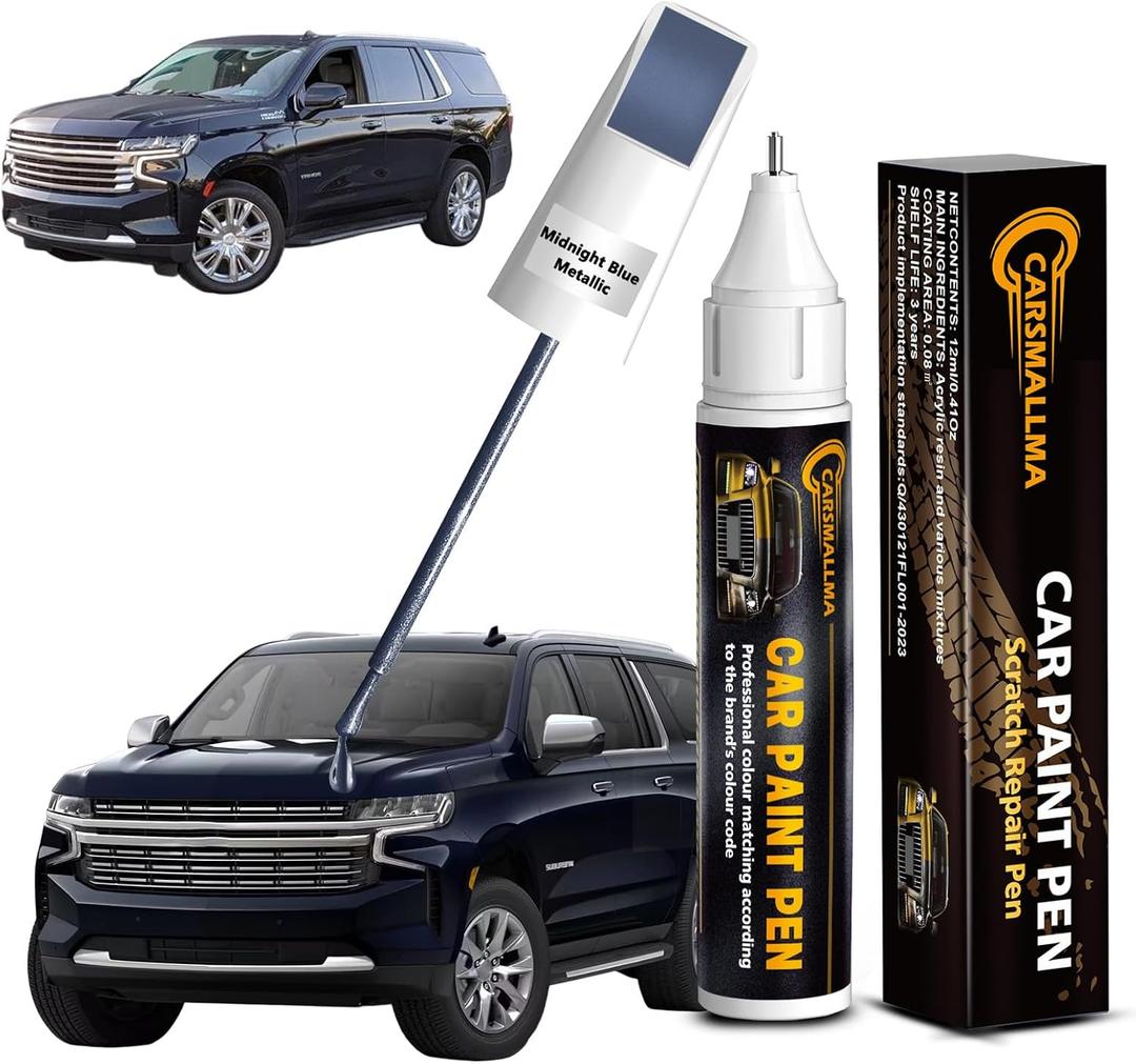 Touch Up Paint for Chevrolet Midnight Blue Metallic(GLU/WA328E), Color Exact Match Auto Paint Repair Pen Fix Chips and Nicks Scuff, 0.53 Fl Oz (EXP 12/31/26)