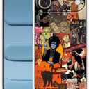 Halloween Pumpkin Case for iPhone Air,Horror Elements Skull Witch Collage,Cool Trendy Soft TPU Bumper Case for iPhone 17 Air