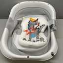 Collapsible Baby Bathtub for Newborns to Toddler with Real-time Temp Monitor & Floating Cushion,Portable Travel Tub for 0-36 Month, Foldable Baby Bath Tub for Infants Boy (Grey) (Gray)