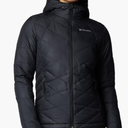 Columbia Women's Heavenly Hooded Puffer Jacket, Collegiate Navy, X Large