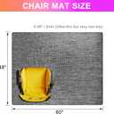 Azadx Office Chair Mat for Hardwood Floor 48" x 60" Heavy Duty Chair Mat for Hardwood Floors Slip Resistant Floor Protector for Home Office Computer Desk Chair Mat for Rolling Chairs, Dark Grey