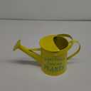 Small Indoor Watering Can - Gardening Gifts for Women -Sometimes I Wet My Plants- 1.6 L - Cute Watering Can for Gardeners - Yellow Galvanized Metal