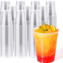 JOLLY CHEF 1000 Pack 12 oz Clear Plastic Cups, Disposable Cups Drinking Cups for Ice Coffee, Milkshake, Cold Drinks