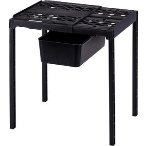 LockerMate Adjust-A-Shelf Locker Shelf & Organizer, Extends to Fit Your Locker, Includes Storage Drawer, Black LockerMate Adjust-A-Shelf Locker Shelf & Organizer, Extends to Fit Your Locker, Includes Storage Drawer, Black