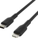Belkin BoostCharge Fast Charging USB C to Lightning Cable 3.3ft/1M - MFi Certified 18W Power Delivery iPhone Charger Cord - Apple Charger USB C Cable - Fast Charging for iPhone 14, iPhone 13 - Black