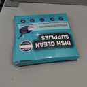 METUUTER 12-Count Scrub Sponges Kitchen Sponge Heavy Duty, Cellulose Sponges with Scouring Pads Dual-Sided for Kitchen and Household Use (Square-Blue)