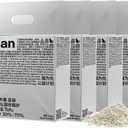 pidan Cassava Cat Litter with Tofu Litter clumping,Odor Control,Plant-Based Natural Ingredients,Ultra Absorbent and Fast Drying,Low Dust,Scented (5.3lb4bags)