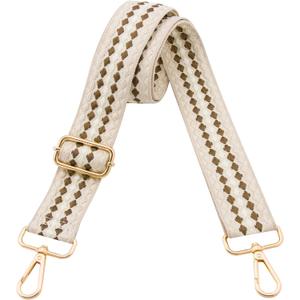 Purse Straps Replacement Crossbody Bag Strap Adjustable Long Shoulder Straps for HandbagsWomen Purse Strap (Rice White Coffee Color)