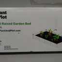 Plant & Plot Galvanized Raised Garden Beds Outdoor // 841 ft Planter Raised Beds for Gardening, Vegetables, Flowers // Large Metal Garden Box // Patented Tool-Free Design (Dark Gray)
