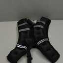 Zeerun Weighted Vest for Women & Men with Reflective Stripe and Adjustable Buckle, Comfortable & Durable Rucking Vest for Walking, Running & Strength Training (18 lb, Black)