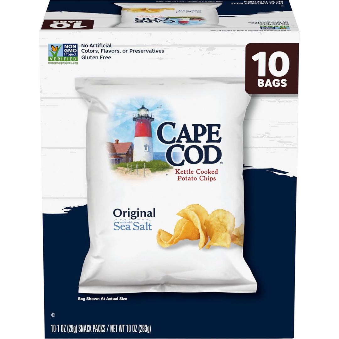 Cape Cod Original Chips, 10 Count 1 Oz (EXP 08/22/26)