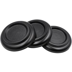Piano Caster Cups Grand Piano Caster Cups Piano Leg Hardwood Cups Pads for Grand Piano (Wood Black, Set of 3)