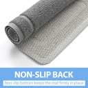 Hargiis Non-Slip Bathtub Mat, Anti Slip Shower Mat, Fast Drying Bathtub Mats, Upgraded Foot Scrubber Mat, Anti Slip Mat for Tub, Floor, Bathroom, Kitchen, Hotel (Grey 24"×16")