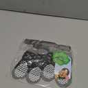 EXPAWLORER Anti Slip Dog Socks to Prevent Licking Paws, Dog Shoes for Hot Pavement, Dog Booties for Small Medium Large Senior Dogs, Traction Control Boots & Paw Protectors for Hardwood Floors (Small (4 Count), Charcoal Ash)