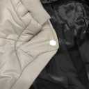 LESYPET Dog Coat for Small Dogs, Windproof Doggie Puffer Jacket with Leash Hole, Extra Warm Dog Jacket Winter Coat, Grey S