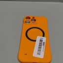 Frameless Magnetic Series Designed for iPhone 16 Pro Max Case[Compatible with MagSafe] Borderless Ultra Thin Slim Fit,Lightweight Minimalist Hard PC Yet Protective Shockproof Cover,Orange