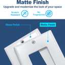 CML Matte White Decorator Wall Plates, 50 Pack Electrical Outlet Receptacle Covers, 1-Gang Switch Plates, Standard Size 2.76 x 4.5, Impact Resistant, UL Listed, Contractor Pack