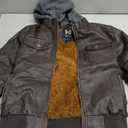 GGleaf Boy's Faux Leather Jacket Windproof Warm Winter Coat Kids Bomber Outerwear Waterproof PU Motorcycle Jacket Black Size 8