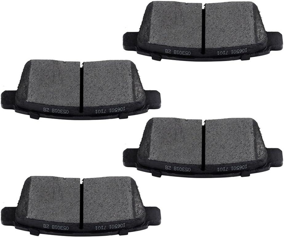 INEEDUP Ceramic Disc Brake Pads Set Rear For Ford For Edge 2007-2010,For Lincoln MKX 2007-2010,For Mazda CX-7 2007-2012,For Mazda CX-9 2007-2015 D1259(4PCS), 106501-5208-1831049024