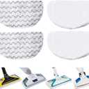 4 Pack Steam Mop Replacement Pads, Compatible with Bissell Powerfresh Steam Mop 1940 1806 1440 1544 Series, Model 19402 19404 19408 2685A 2075A 1940A 1940Q 1940T 1940W, Mop Pads Refills