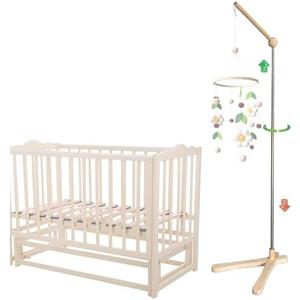 Crib Mobile Wooden Arm, Suitable for All Cribs 100% Natural Larch Hanger Nusery Decor Baby Room Safe Holder(Mobile is not Included (Standing Arm Pro)