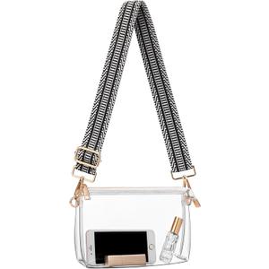 Clear Purse for Women - Stadium Approved Crossbody Bag, Small Stadium Bag for Concerts & Sports Events (A4)
