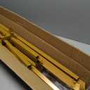 Wedding Arch Backdrop Stand for Parties Set of 2, 7FT/6.7FT Gold Wedding Arches for Ceremony - Reusable Metal Square Balloon Arch Frame for Birthday Party Bridal Baby Shower Graduation Decoration