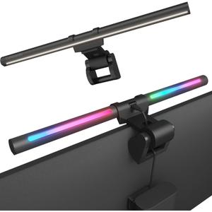 Monitor Light Bar, USB Reading LED Task Lamp with Touch Control, No Screen Glare Dimmable Desk Lamp Computer Monitor Light Bar for Screen Home Office,Work with Alexa and Google Assistant