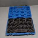 21Pcs Crows Foot Wrench Set 1/2" and 3/8 Drive Flare Nut Crowfoot Set Metric 8-32mm 6 Point Crows Feet Wrenches, Flare Nut Wrench Kit for Removing Nuts from Hard-to-Reach Areas