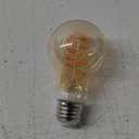 Philips LED 60W A19 1-Pack Vintage Edison Spiral Amber (2000K) 400 Lumen (6.5W = 60W) Dimmable Flicker-Free Light Bulb