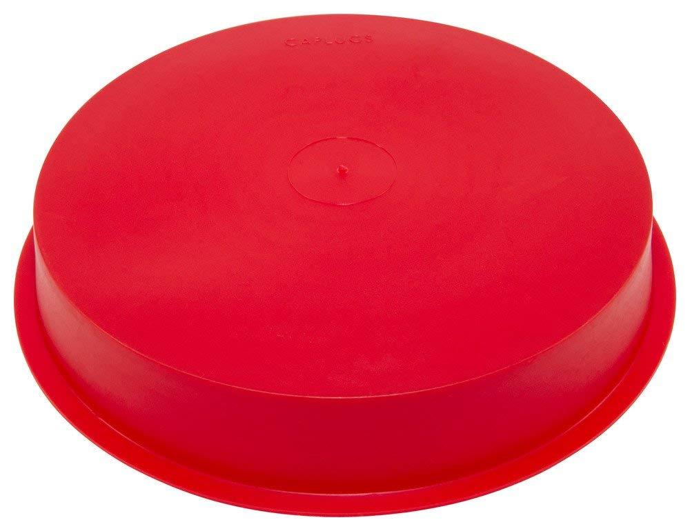 Caplugs T-1092 T Series, Plastic Tapered Cap and Plug, Red LD-PE, Protective Closures, Dust & Moisture Seals, MIL Spec, SAE Fittings, EZ Remove, Cap OD 5.61" x Plug ID 5.87", Pack of 50 (99190775)