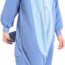 CANASOUR Polyster Unisex Child Halloween Costumes Animal Cosplay Costume Chirstmas Anime One-Piece Pajamas for 6-8 Years Girls Boys (6-8 Years, Blue)