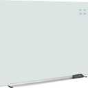 Amazon Basics Glass Dry-Erase Board, Magnetic Frameless Whiteboard, 48W'' x 36H''
