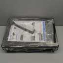 Storico Large Dish Drying Rack - Extendable Dish Rack, Dish Drainer for Kitchen Counter, Dish Drainer with Adjustable Support Legs & Utensil Holder, Black (15.2"L x 11.2"~19.7"W)