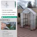 Greenhouse, Portable Mini Walk-in Green House for Outdoors with Roll-up Zipper Door, Anchors, and UV-Resistant Cover