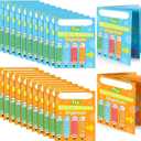 24 Pcs Writing Process Pocket Folders Writing Process 4 Pocket Laminated Student Folders School Folders with Pockets for Teacher Classroom School Supplies, 2 Styles, 9.5 x 12 Inch