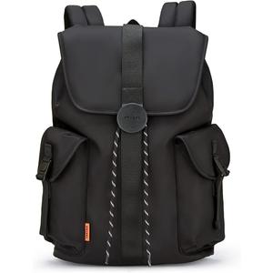 mixi Travel Laptop Backpack for Women & Men Carry On Backpack fits 16'' Laptop, Waterproof Lightweight Casual Hiking Weekender Bags Rucksack,17 Inch, Knight Black