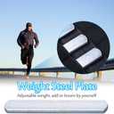 Weighted Vest Steel Plates, Adjustable Rustproof Strength Training Weight Long Steel Plate w/Round Head for Loading Leg Guards Weighted Vest, for Men Women Fitness Exercise (8pcs)