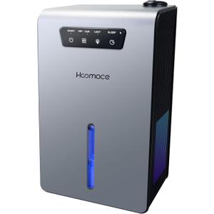 Dehumidifier,2 in 1 Humidifier Dehumidifier Combo,102 OZ Water Tank Dehumidifiers for Home Bedroom,Basement Bathroom,Auto Shut Off,Sleep Mode,7 Colors LED Light (gray)