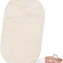 10mm Hole Moses Basket Base for Crochet, HSSZXFR Oval Shape Large Moses Basket Wooden Base, for DIY Crochet Knitting Weaving Crafts Home Decoration (90x50x0.5cm(35.4”x19.7”x0.2”))