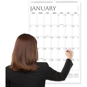SUNEE Wall Calendar 2026 Extra Large 17"x27", 21 Month (Ends June 2027), Vertical Large Monthly Calendar 2026-2027 for Wall, White